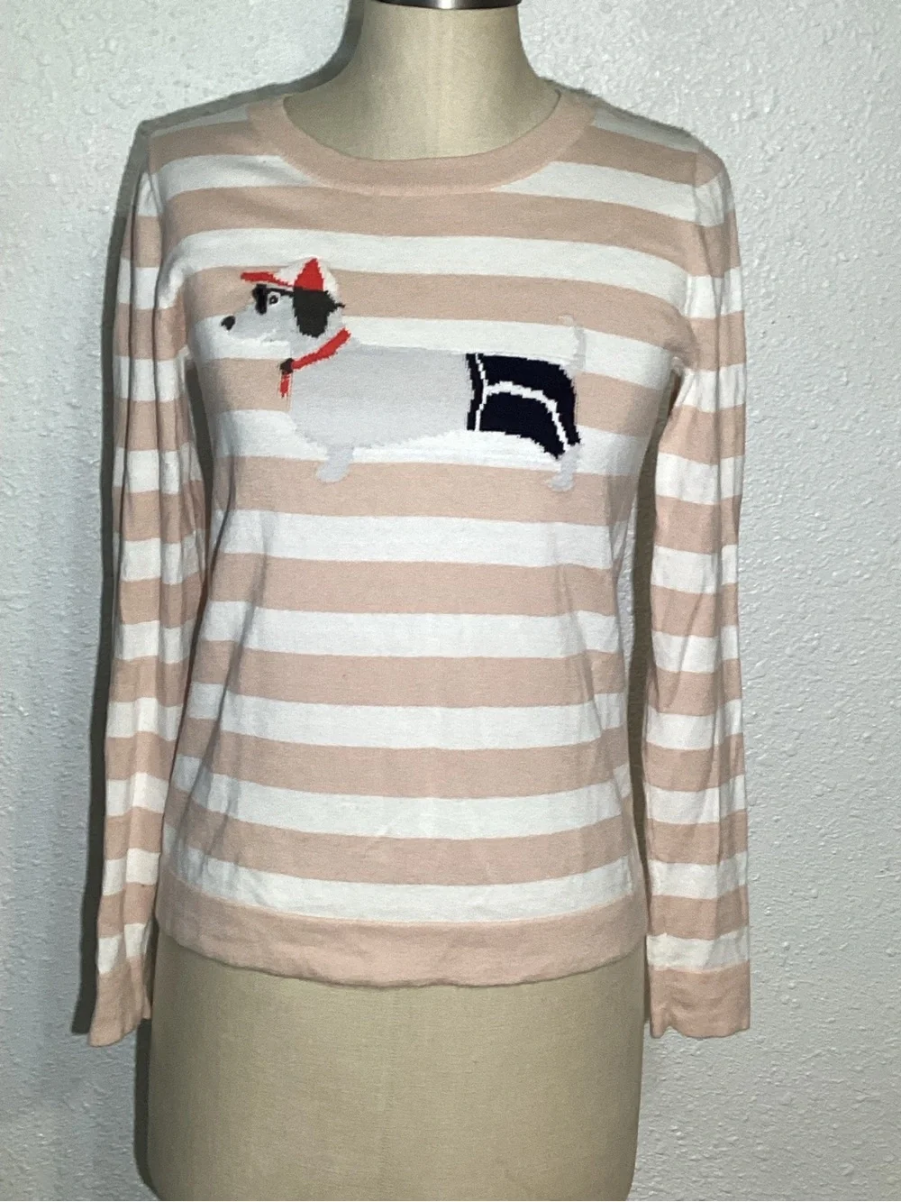 J.crew dog dachshund women’s sweater size XS
